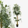 Wisteria 180 cm weiss künstlich Glyzinienbaum Goldregen Produktbild-Vorschau 1
