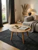 Runder Couchtisch Massivholz Akazie - Stabile Holzbeine, Produktbild-Vorschau 3