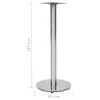 vidaXL Châssis de table de bistrot argenté Ø45x107 cm acier Voir les images du produit 4