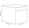 Dröna Ikea weiß/schwarze Punkte Box für Regal Kallax Produktbild-Vorschau 2