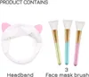 Maskenpinsel Silikon mit Haarbänd,  Haarloser Gesichtsmask Produktbild-Vorschau 3