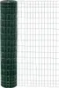 A roll of green wire mesh fencing is shown, partially unrolled. Produktbild-Vorschau