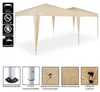 CASARIA® Pavillon Capri 3x6m Pop-Up Beige Wasserabweisend Produktbild-Vorschau 5