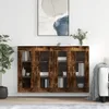 vidaXL Wandschränke 2 Stk. Räuchereiche Holzwerkstoff - Produktbild-Vorschau 2