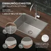 ML-Design lavello da cucina con scarico e troppopieno, Anteprima dell’immagine prodotto 4