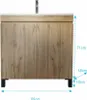 Meuble de salle de bains 60 cm TIMBER -Reproduction Chêne Voir les images du produit 5