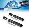 A UV-C lamp and its components are shown with water flowing over one of the components. Náhled obrázku produktu