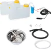 12V Camping Spüle 28 CM Technik Set Waschbecken Bausatz Produktbild-Vorschau 1