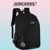 A black backpack is shown against a gradient background. Náhled obrázku produktu
