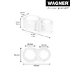 WAGNER Türpuffer DOPPELRING 4tlg. - 45 x 25 x 15 mm, Produktbild-Vorschau 2