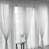 3er-Pack Gardinen weiß, Transparent Vorhang Set, Modern Produktbild-Vorschau 2