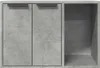 vidaXL Odpadkový koš betonový šedý 60x40x40 cm materiál na Náhled obrázku produktu 5
