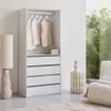sweeek Modulo, Weiß, Garderobe, 4 Schublade(n), 800 mm, 450 Produktbild-Vorschau 4