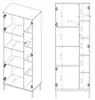 Vitrinenschrank QUERTY QT-07 Vitrine Regalschrank Produktbild-Vorschau 7