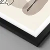 Gerahmtes Poster - Schwarzer Rahmen - Linie Kunst Boho - Produktbild-Vorschau 2