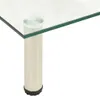 vidaXL TV stolek 80x35x17 cm Průhledné tvrzené sklo Náhled obrázku produktu 3