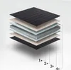 A layered diagram illustrating the construction of a weighted blanket, with numbered labels pointing to different material layers. Produktbild-Vorschau