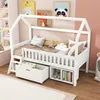 Kinderbett Jugendbett 200x90 Mit Schubladen und Produktbild-Vorschau 2