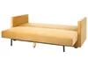 BELIANI 3-Sitzer Sofa Senfgelb Samtbezug mit Schlaffunktion Produktbild-Vorschau 7