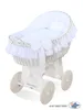 MY SWEET BABY Handgefertigtes Babybett Naturfaser Weiß mit Produktbild-Vorschau 12