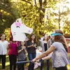 Relaxdays Einhorn Pinata, zum Aufhängen, Kinder, Mädchen, Produktbild-Vorschau 2