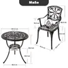 Avestar 3-teiliges Bistro Set aus Aluminiumguss, Produktbild-Vorschau 3