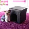 Relaxdays Hundebox Sitzhocker, HBT:38x38x38cm, stabiler Produktbild-Vorschau 2