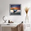 Gerahmtes Poster - Schwarzer Rahmen - Westen Sonne Boot - Produktbild-Vorschau 6