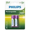 Philips Wiederaufladbare AA-Batterien - 2600mAh - 2 Stück Produktbild-Vorschau 1