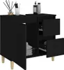 vidaXL Badschrank Schwarz 65x33x60 cm Holzwerkstoff Produktbild-Vorschau 4