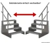 4 Stufen Standtreppe Modell 2 verzinkt, Breite 100 cm, Höhe Produktbild-Vorschau 5