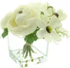 Set de décoration "White" Vase avec bouquet de fleurs, vase Voir les images du produit 2