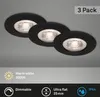 LED Einbauleuchten Dimmbar 3er Set IP44 5 W matt-schwarz Produktbild-Vorschau 2