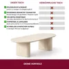 HOOZ® Couchtisch oval – inkl. Keramikplatte Traventin-Optik Produktbild-Vorschau 7