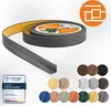 A roll of self-adhesive flexible PVC skirting board in graphite color, with a sample of various color options shown below. Anteprima dell’immagine prodotto