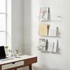 Relaxdays Zeitschriftenhalter Wand, 3er Set, Acryl, HBT: Produktbild-Vorschau 3