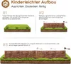 Bordure de bordure en saule - Hauteur : 20 cm - Longueur : Voir les images du produit 4