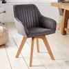 riess-ambiente Drehbarer Design Stuhl LIVORNO vintage grau Produktbild-Vorschau 1