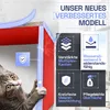 Półka ścienna "Karo" z drewna, czerwona Podgląd zdjęcia produktu 6
