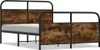 vidaXL Metallbett ohne Matratze Räuchereiche 137x190 cm Produktbild-Vorschau 1