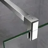 A close-up of a shower screen fitting and glass panel. Produktbild-Vorschau