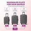 Kofferset 3tlg EVA Polyester Reisekofferset silbergrau Produktbild-Vorschau 5