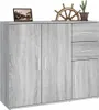 vidaXL Kredens szary Sonoma 91x29,5x75 cm Materiał Podgląd zdjęcia produktu 5