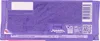 The back of a Milka chocolate bar wrapper with nutritional information and logos. Produktbild-Vorschau
