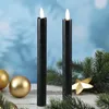 LED Stabkerzen Flamme - Echtwachs - flackernde warmweiße Produktbild-Vorschau 1