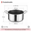 Kochtopf 9 L Ø 32 cm – Edelstahl Induktion Topf mit Produktbild-Vorschau 2