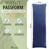 set di 2 copricuscini 100% cotone 40x145 cm blu navy Anteprima dell’immagine prodotto 3