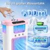 4-in-1 Mini Klimaanlage,RGB Luftkühler,Tragbare USB Produktbild-Vorschau 4