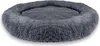 Intirilife, soffice lettino in peluche grigio scuro Anteprima dell’immagine prodotto 1
