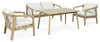Gartenlounge YAPA aus massivem Akazienholz, Natur/Beige - Produktbild-Vorschau 3